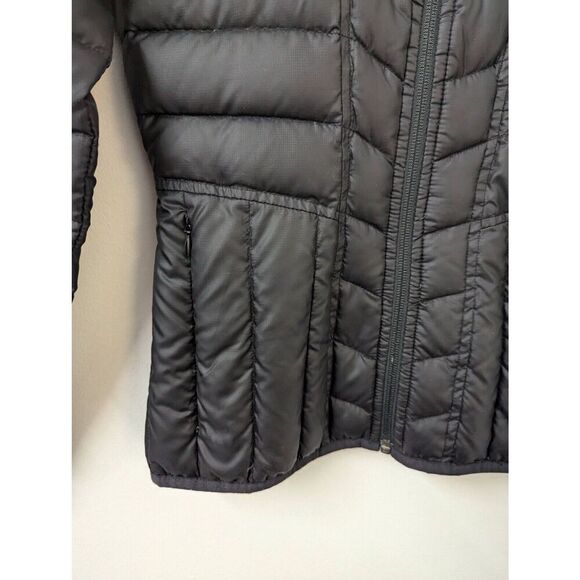 Womens Athleta Black Down Puffer Jacket Coat XXS - Picture 2 of 15